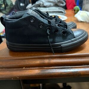 Black High-Top Kids Converse All-Stars